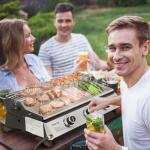 Royal Gourmet PD1303S 3 Burner Tabletop Propane Gas Griddle with Detachable Griddle Top, Includes Stainless Steel Warming Rack for Outdoor Cooking While Camping or Tailgating, Silver