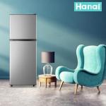 WANAI Double Door Small Refrigerator with Freezer, 5.0 Cu.Ft Large Size Fridge with 7 Level Adjustable Thermostat & Removable Shelves, Mini Refrigerator for Kitchen Apartment and Office, Silver