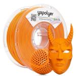 YXPOLYER Flexible PLA Soft Food-Grade Flex PLA Pro 3D Printer Filament for Printing Halloween Costumes Mask for Adult and Kids, Bouncy Airless Basketball, High-Elastic Pet Toys 1.75mm 1KG Orange