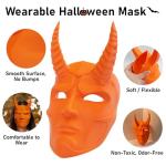 YXPOLYER Flexible PLA Soft Food-Grade Flex PLA Pro 3D Printer Filament for Printing Halloween Costumes Mask for Adult and Kids, Bouncy Airless Basketball, High-Elastic Pet Toys 1.75mm 1KG Orange