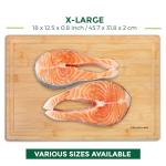 Extra-Large Bamboo Cutting Board with Juice Groove