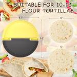 Tortilla Sealer, 10-12” Flour Tortillas | Make Sealed Tacos, Quesadillas, Burritos & More | Tortilla Press|BPA-Free, Dishwasher Safe, Tortilla Crimper-1Pack