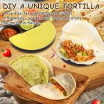 Tortilla Sealer, 10-12” Flour Tortillas | Make Sealed Tacos, Quesadillas, Burritos & More | Tortilla Press|BPA-Free, Dishwasher Safe, Tortilla Crimper-1Pack