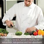 Cut N' Funnel Dishwasher Safe Cutting Board Mats 4 Pack