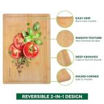 Extra-Large Bamboo Cutting Board with Juice Groove
