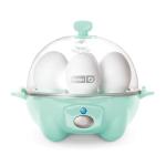 DASH Rapid Egg Cooker: 6 Egg Capacity Electric Egg Cooker for Hard Boiled Eggs, Poached Eggs, Scrambled Eggs, or Omelets with Auto Shut Off Feature - Aqua, 5.5 Inch (DEC005AQ)