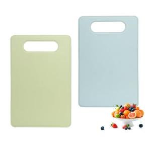 Bifeaw Cutting Board, Silicone Flexible Mats with Non-Slip Plastic Backplane, for Meat & Vegetables, 2 Pcs (Green and Blue)