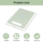 Bifeaw Cutting Board, Silicone Flexible Mats with Non-Slip Plastic Backplane, for Meat & Vegetables, 2 Pcs (Green and Blue)