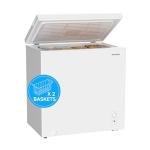 BANGSON 7.1 Cu.Ft Chest Freezer, Deep Freezer with Adjustable Thermostat, Top Open Door Freezer with Removable Basket, Quiet Operation, Ideal for Kitchen/Apartment/Office