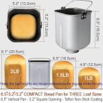 KITCHENARM 19-in-1 Bread Machine with Gluten Free Option