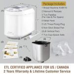 KITCHENARM 19-in-1 Bread Machine with Gluten Free Option