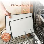 SMIRLY 3-Piece Non-Slip Plastic Cutting Board Set