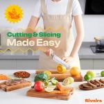 Riveira Premium Maple/Cherry/Walnut Wood Cutting Board – Versatile and Durable: Set Of 3 Pcs Rectangular Wooden Cutting Board – Natural Wooden Cutting Boards For Kitchen - Complete Cutting Boards