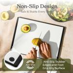 SMIRLY 3-Piece Non-Slip Plastic Cutting Board Set