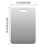 Double-Sided Stainless Steel Kitchen Cutting Board