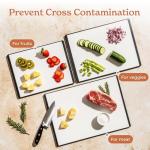 SMIRLY 3-Piece Non-Slip Plastic Cutting Board Set