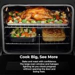 Kenmore 5.2 cu ft. Rear Control Electric Range with 4 Cooktop Elements-Steam Oven & Hidden Bake for Easy Cleaning-Ultra-Durable Chrome Racks & Storage Drawer, Black