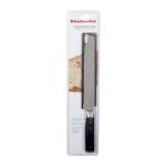 KitchenAid Gourmet Forged Triple Rivet Bread Knife with Custom-Fit Blade Cover, 5-inch, Sharp Kitchen Knife, High-Carbon Japanese Stainless Steel Blade, Black