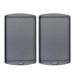 GoodCook Everday Nonstick Carbon Steel 17 x 11-Inch Baking Sheet Set, 2 Pack – Medium Sized Carbon Steel Cooking Pans, Bakeware Set, Cookie Sheets for Baking, Oven Pan Set