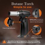 Bon Apperoo™ 4-Glass Culinary Smoker Box with Torch | Portable Cold Food and Cocktail Infuser | Indoor Whiskey and Bourbon Smoking Kit | Ideal for Drinks and Charcuterie | Butane Not Included