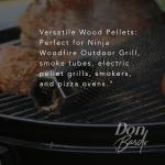 Don Bardo - 100% All Natural Wood Pellets, Bundle with 6 Different Flavors, Intended for Ninja Woodfire Outdoor Grill, Grills, Pellet Grills, Wood Fire Oven & Smoker, 6, 2lb Resealable Bags (12 lb)
