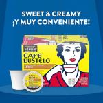 Café Bustelo Sweet & Creamy Café con Leche Coffee, 10 Keurig K-Cup Pods