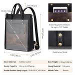 S-ZONE Genuine Leather Backpack Purse for Women Men Vintage Rucksack Handbag Travel Daypack