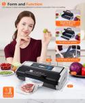 95KPa Vacuum Sealer, Commercial Fully Automatic Food Sealer - 10-in-1 System with Auto Pop-Up Cover
