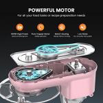 VIVOHOME Stand Mixer, 660W 10 Speed 6 Quart Tilt-Head Kitchen Electric Food Mixer with Beater, Dough Hook, Wire Whip and Egg Separator, Pink