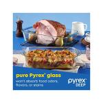 Pyrex Deep 3-Pack Glass Baking Dish Set (9"x13", 7"x11", 8"x8") With BPA-Free Lids, Rectangular Glass Bakeware, Dishwasher, Microwave, Freezer & Pre-Heated Oven Safe