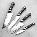 ZWILLING Pro Magnetic Knife Block Set - Made in Germany - 5 Piece, Birchwood Block