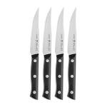 HENCKELS Dynamic Razor-Sharp Steak Knife Set of 4, German Engineered Informed by 100+ Years of Mastery, Stainless Steel