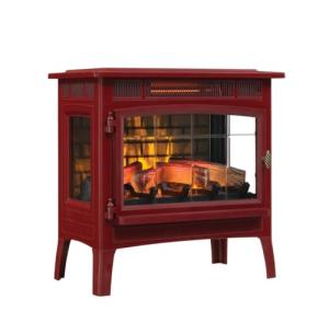 duraflame Freestanding Electric Fireplace Stove Heater with 3D Flame Effect for 1,000 Sq. Ft. Cinnamon