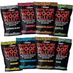 (8 Pack) 1 lb Smoker Pellets Variety Pack, Wood Smoking Pellets, BBQ Pellets for Smoker, Wood Pellets, Smoking Pellets for Smoker, Pellet Grill Pellets, Hardwood Pellets - Intended for Ninja Woodfire