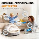 Handheld Steam Cleaner for Home & Car Use, Fast Heating 3-Level Adjustable Pressurized Steamer for Cleaning with 14 pcs Accessories, Continuous Steam Cleaner for Windows, Floor, Grout, Upholstery