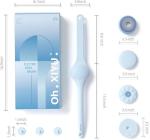 Oh,XIYU. Electric Body Brush Back Scrubber for Shower, Waterproof Long Dual Handle Power Body Scrubber with 3 Heads, Rechargeable Bath Brush & 2 Speeds, for Cleansing, Exfoliating and Massaging Skin