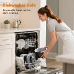 Fullwill Electric Pressure Cooker Lite, Slow Cooker, Rice, Sauté, Warmer, Olla de Presion Nonstick Pot 3 Quarts