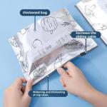 Reusable Aluminum Foil Freshness Seal Bags – Your Kitchen's New Best Friend, Stand up Freezer Bags with Zipper Lock Label, Freezer Safe & Leak Proof Stand up Storage Bag(20PCS,L)