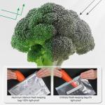 Reusable Aluminum Foil Freshness Seal Bags – Your Kitchen's New Best Friend, Stand up Freezer Bags with Zipper Lock Label, Freezer Safe & Leak Proof Stand up Storage Bag(20PCS,L)