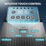 Manastin Commercial Ice Maker, 100lbs/24H Large Ice Machine with 33lbs Storage Capacity, Under Counter Ice Maker with Water Filter, for Home & Bar, Self-Cleaning, Timer, 50 Ice Cubes/15 Mins