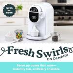 BLIZZEE Soft Serve Ice Cream Machine 1.25Qt | No Pre-Freezing Automatic Ice Cream Maker | Built-In Compressor | LED Digital Display | Perfect for Soft Serve, Frozen Yogurt, Dairy Free Options and More