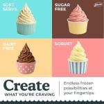 BLIZZEE Soft Serve Ice Cream Machine 1.25Qt | No Pre-Freezing Automatic Ice Cream Maker | Built-In Compressor | LED Digital Display | Perfect for Soft Serve, Frozen Yogurt, Dairy Free Options and More