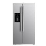 Forno Salerno 36" Side-by-Side Refrigerator and Freezer with 20 Cubic Ft.- Stainless Steel French Door Built-In Ice Maker Fridge