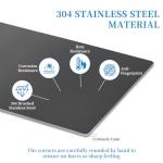 Mineye 304 Brushed Stainless Steel Sheet Gap Filler, Self-Adhesive Metal Gap Filler Trim Strip for Wall Oven/Microwave Combo/Range/Cooktop, 30" Long, 2.0'' Wide, 20Ga Thickness ﻿