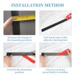 Mineye 304 Brushed Stainless Steel Sheet Gap Filler, Self-Adhesive Metal Gap Filler Trim Strip for Wall Oven/Microwave Combo/Range/Cooktop, 30" Long, 2.0'' Wide, 20Ga Thickness ﻿