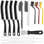 15pcs Crevice Cleaning Brush, Hard Bristle Crevice Cleaner Brush, Grout Brush Household Multifunctional Gap Cleaning Brush Tools for Kitchen Bathroom Sink and Corner