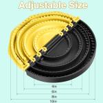 4-in-1 Upgraded Tortilla Sealer and Quesadilla Maker | with 4"+6"+8"+10" Fully Removable Presses for Burritos, Tacos, Dumplings & Calzone | Dishwasher Safe Crimper for Easy Storage