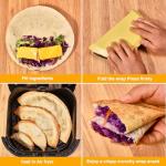 4-in-1 Upgraded Tortilla Sealer and Quesadilla Maker | with 4"+6"+8"+10" Fully Removable Presses for Burritos, Tacos, Dumplings & Calzone | Dishwasher Safe Crimper for Easy Storage