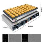 KOOTEN Mini Dutch Pancake Baker,50pcs Commercial Large Waffle Maker,Crepe Maker Electric,Electric Nonstick Round Waffle Machine with 2 Thermostats & 2 Timers Separate Control