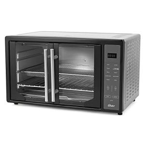Oster Air Fryer Oven, 10-in-1 Countertop Toaster Oven Stainless Steel French Doors